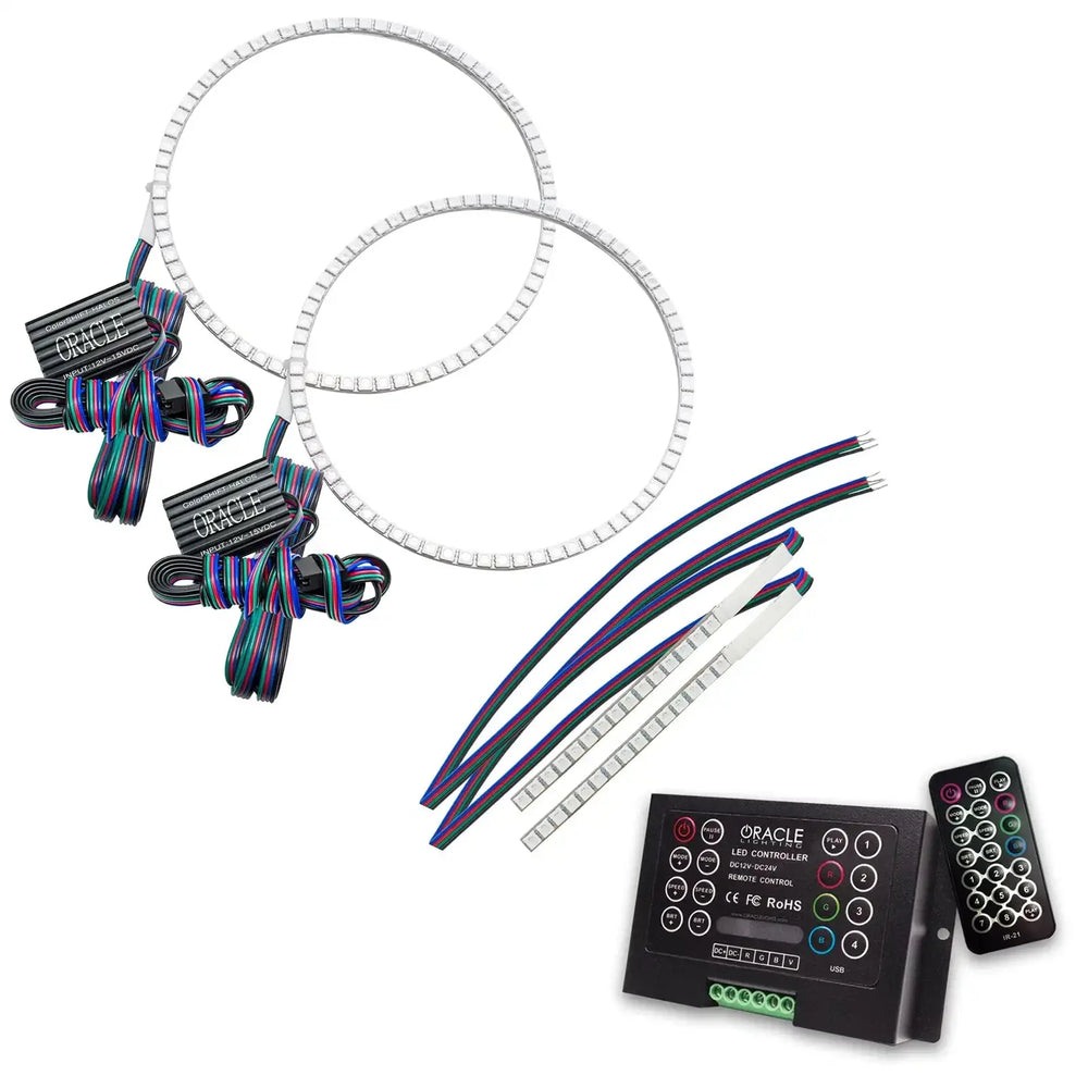 Oracle 21-22 Ford Bronco Headlight Halo Kit w/DRL Bar - Base Headlights -w/2.0 Controller