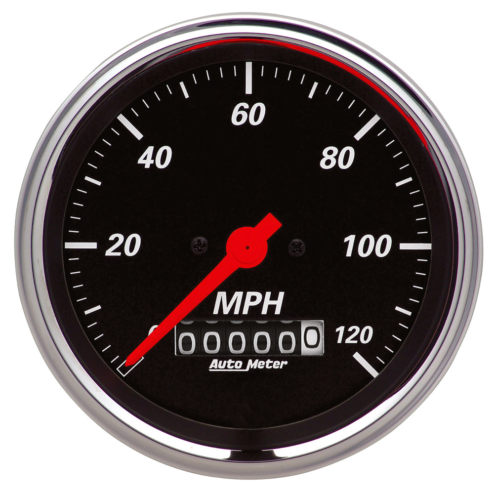 AutoMeter 3-3/8" Speedometer, 0-120 MPH, Designer Black (1479)