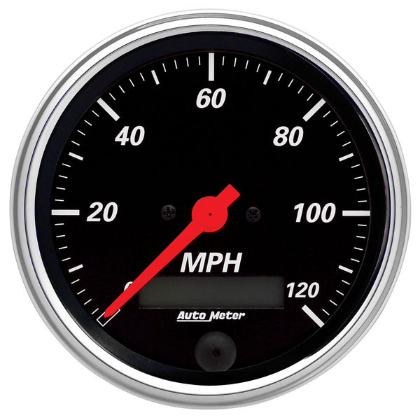 AutoMeter Indicateur de vitesse 3-3/8 po, 0-120 MPH, Designer Black (1480)