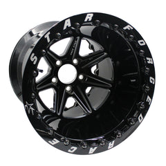Race Star 72 ValStar 15x10 / 5x4.75BC / 5.5BS / 3.072in CB / Black w/Machined Accents Wheel