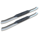 Raptor 2007+ Silv/Sierra 1500/2004-2019 Gm 2500/3500 Std Cab (Rocker Mnt)4In Oe Style Ss Oval Tubes (Curved Ends)