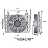 13 Row Atomic-Cool Remote Plate & Fin Replacement Oil Cooler, -8AN