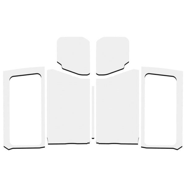 DEI 18-23 Jeep Wrangler JL 2-Door Boom Mat Complete Headliner Kit - 7 Piece - Gray