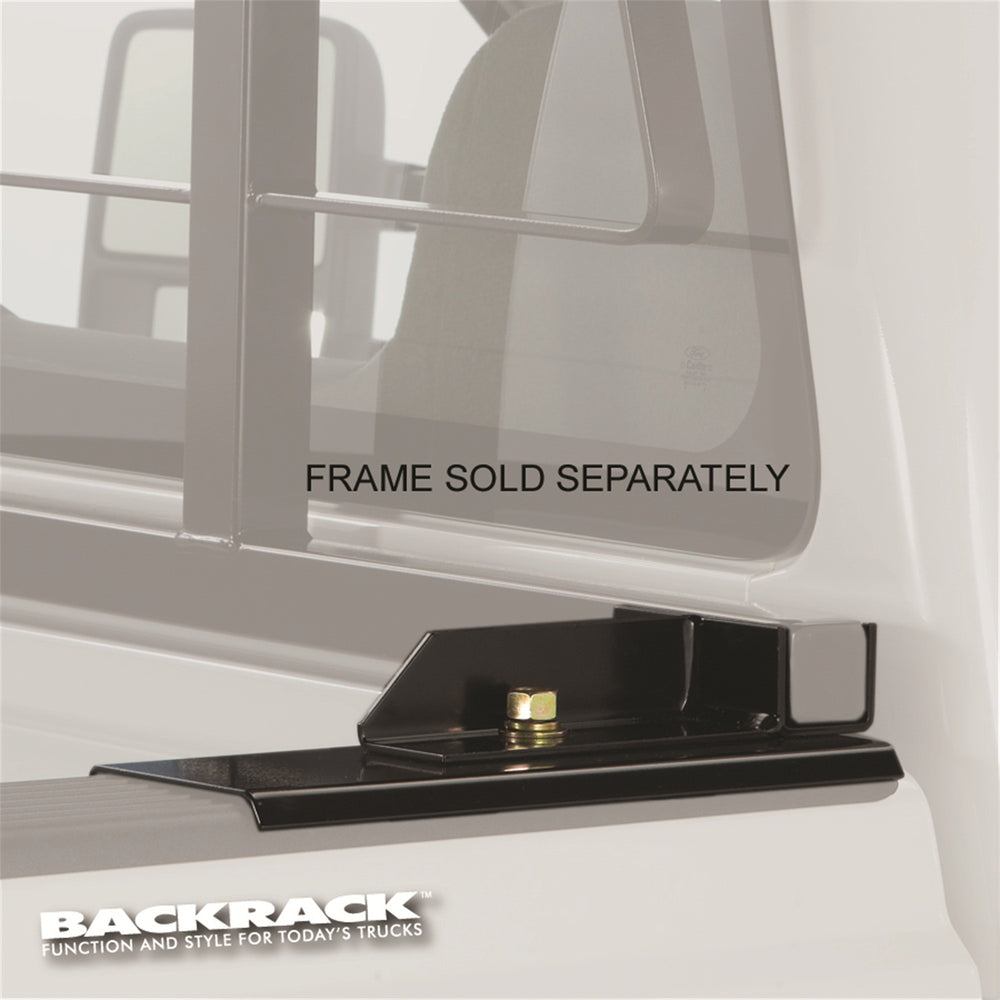 Paire de goussets Backrack Kit de quincaillerie sans perçage - Noir