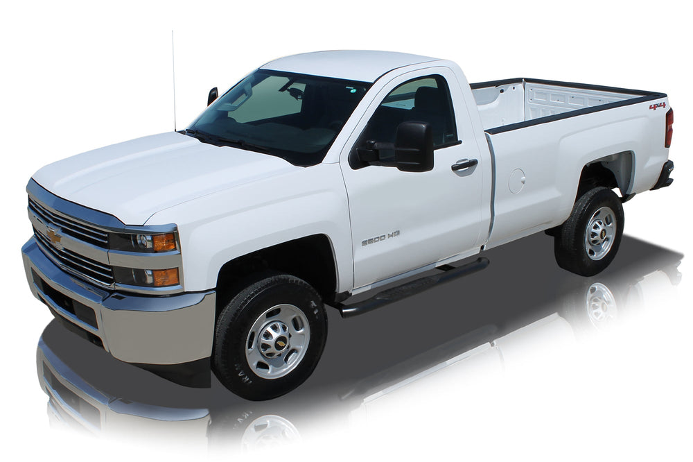 Raptor Series 5" OE Style Curved Oval Nerf Bars Black Steel Part# 1602-0246B — 2010 Dodge Ram 2500 / 3500; 2011-2024 Ram 2500 / 3500