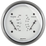 3-3/8" DUAL GAUGE, 100-250 F/8-18V, OLD-TYME WHITE