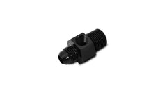 Vibrant Performance - 16498 - Male AN Flare to Male NPT Union Adpt w/ 1/8 in. NPT Port - Size: -8AN - 3/8 in. Male NPT
