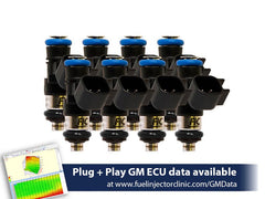 Fuel Injector Clinic Fuel Injector Set (180 Lbs/hr At OE 58 PSI Fuel Pressure, High-Z) (IS306-1650H)