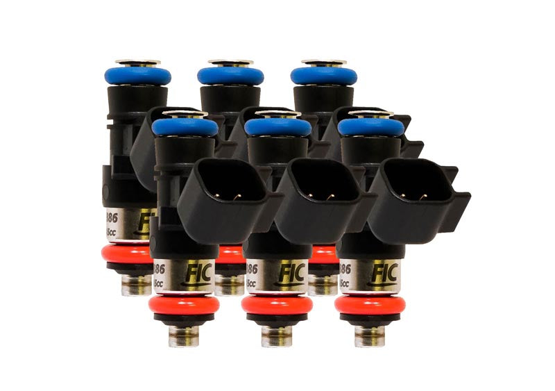 Jeu d'injecteurs FIC (Fuel Injector Clinic) de 1650 cc (180 lbs/h à 58 PSI de pression de carburant OE) pour moteurs Jeep V6 3.6L (High-Z)