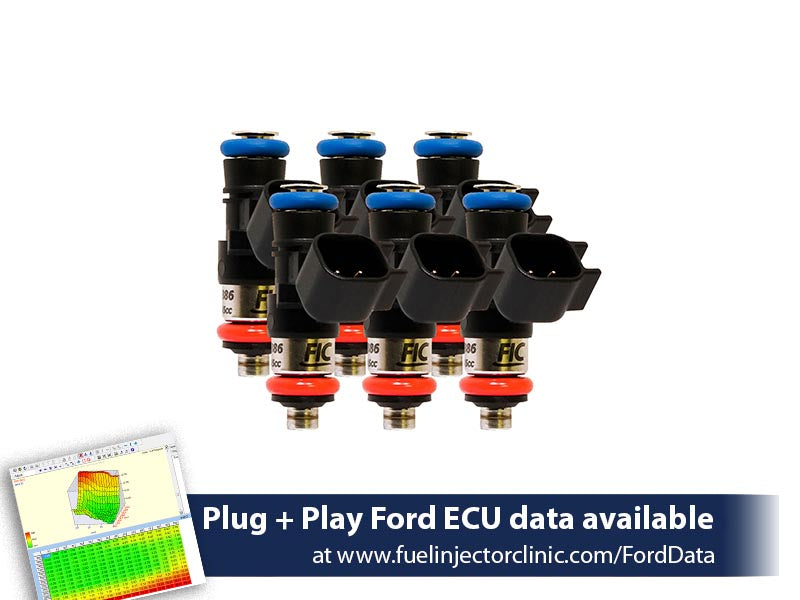 Fuel Injector Clinic Fuel Injector Set (160 Lbs/hr At 43.5 PSI Fuel Pressure) (IS409-1650H)