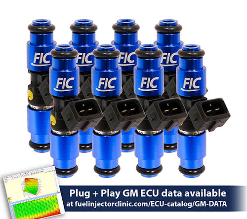 Fuel Injector Clinic Fuel Injector Set (180 Lbs/hr At OE 58 PSI Fuel Pressure, High-Z) (IS301-1650H)
