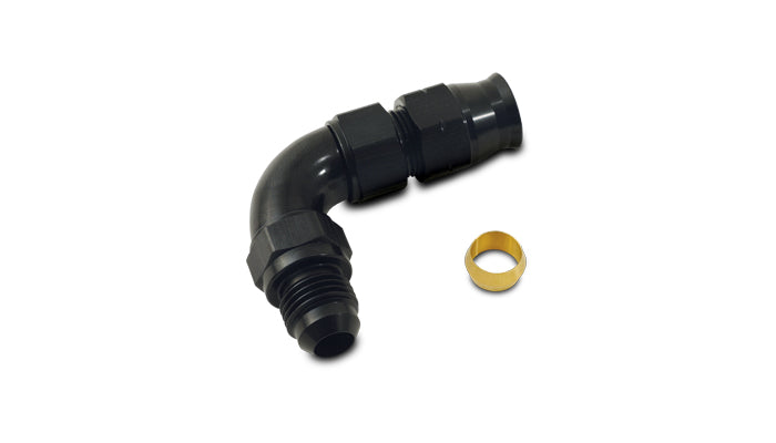 Vibrant Performance - 16588 - 90 Degree Tube to Male AN Adapter, Tube O.D. - 1/2 in. - AN Size: -8