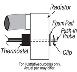 Premium Single Stage 180°F Fan Controller with Push In Probe, 25 Amp