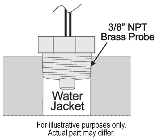 Derale Adjustable Electric Fan Controller, 3/8" NPT Thread In Probe