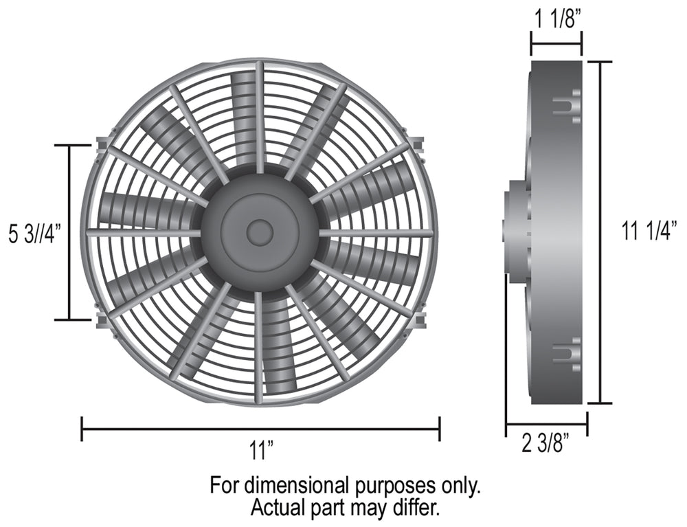 Derale 10" Dyno-Cool Straight Blade Electric Fan