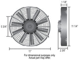 10" Dyno-Cool Straight Blade Electric Fan