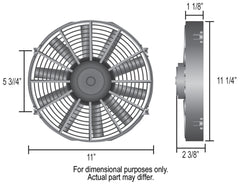 Derale 10" Dyno-Cool Straight Blade Electric Fan