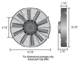 16" Dyno-Cool Straight Blade Electric Fan