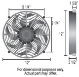12" High Output IP-68 Electric Puller Fan