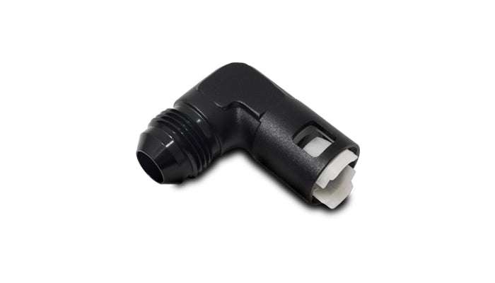 Vibrant Performance - 16922 - 90 Degree Male AN Quick Disconnect EFI Adapter, AN Size: -8 - EFI Line Size: 3/8 in.