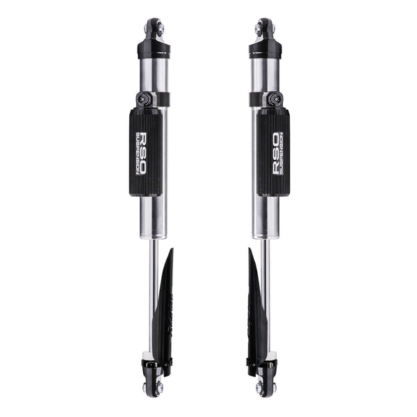 Raptor Series RSO Rear 2.5 Adjustable Compression Piggyback Reservoir Shocks 3-5in Lift — Powder Coated (170118-447901)