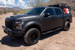 Raptor Series 6" OEM Style Running Boards Black Textured Aluminum - 1703-0366BT