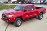 Raptor Series 6" OEM Style Running Boards Black Textured Aluminum - 1704-0367BT