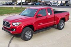 Raptor Series 6" OEM Style Running Boards Black Textured Aluminum — 2005-2023 Toyota Tacoma - 1704-0367BT