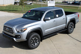 Raptor Series 6" OEM Style Running Boards Black Textured Aluminum - 1704-0378BT