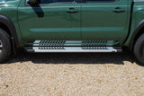 Raptor 2005+ Frontier Crew Cab 6In Running Boards Steps Brushed Aluminum