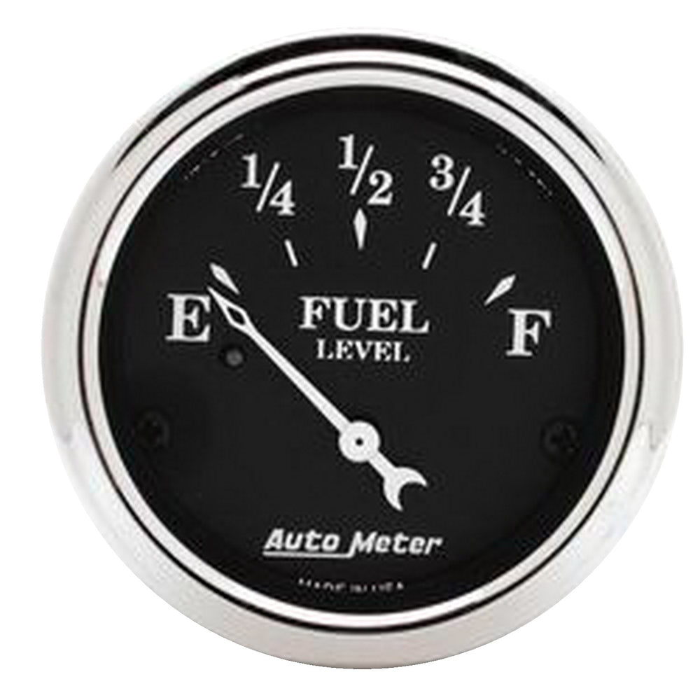 AutoMeter 2-1/16" Fuel Level, 240-33 Ohm Old Tyme Black
