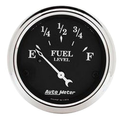 AutoMeter 2-1/16" Fuel Level, 240-33 Ohm Old Tyme Black