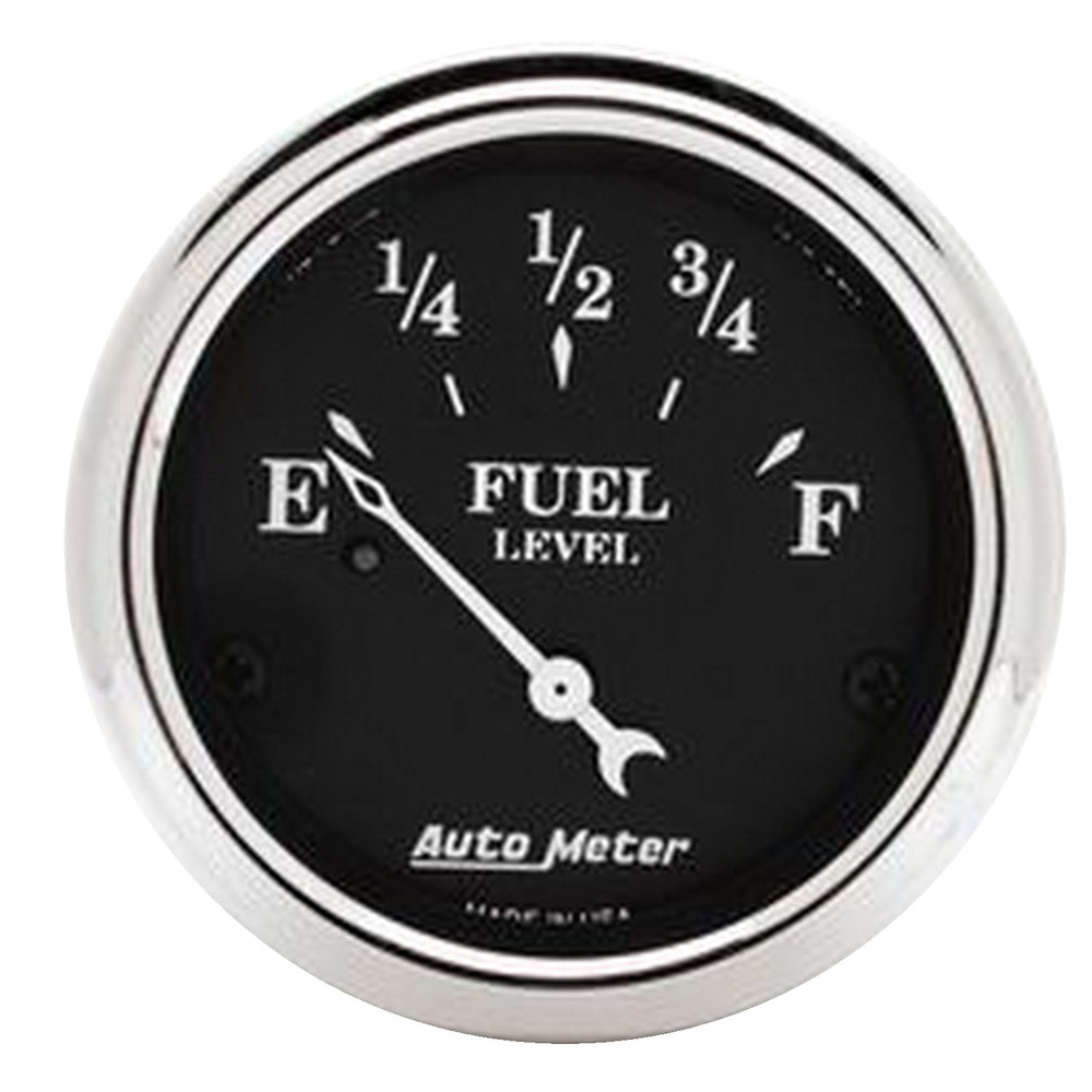 AutoMeter 2-1/16" Fuel Level, 0-30 Ohm, Old Tyme Black