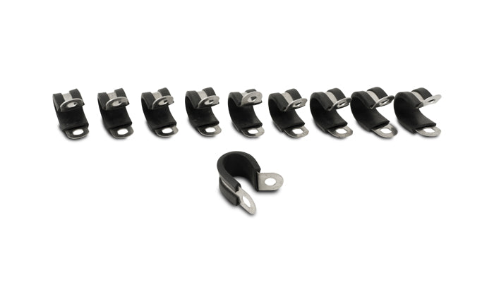 Vibrant Performance - 17196 - Stainless Steel Cushion P-Clamp for 1.25 in. O.D. hose - Pack of 10