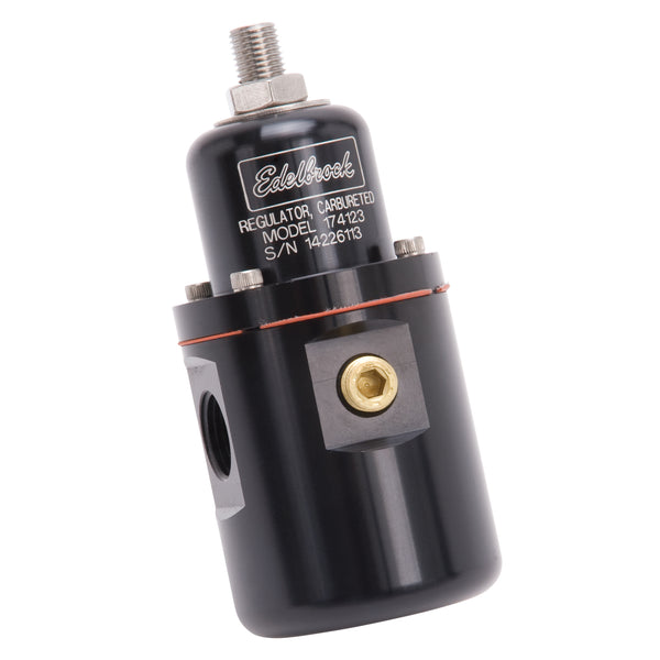 Edelbrock Régulateur de pression de carburant sans dérivation réglable pour carburateur (160 GPH) - noir