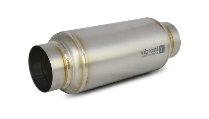 Vibrant Performance - 17525 - Resonator, 2.50 in. Inlet/Outlet x 12.00 in. Long
