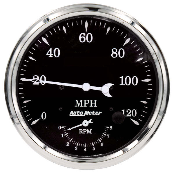 AutoMeter 5" Tachometer/Speedometer Combo, 8K RPM/120 MPH, Old Tyme Black