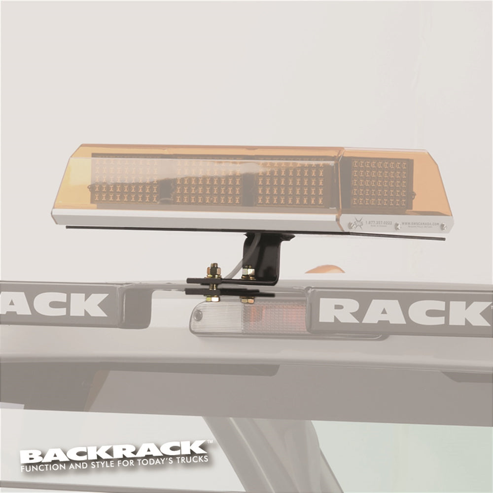 Arceau de protection Support d'éclairage Backrack Base de montage centrale 16 po x 7 po - Noir