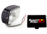 Rugged Ridge 5-In x 7-In Halogen Fog Light Black Steel Housing (1520705)