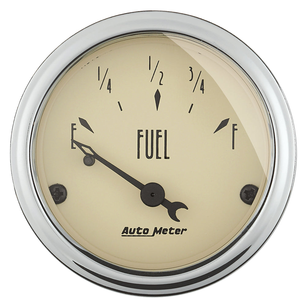 AutoMeter 2-1/16" Fuel Level, 0-90 Ohm, Antique Beige