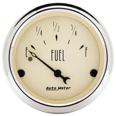 AutoMeter 2-1/16" Fuel Level, 0-30 Ohm, Antique Beige