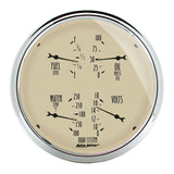 Autometer 5IN QUAD GA FUEL Level 090 OHM Antique Beige (ATM1819)