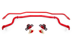 BMR Ensemble de barres stabilisatrices avant et arrière avec coussinets 15-22 S550 Mustang - rouge
