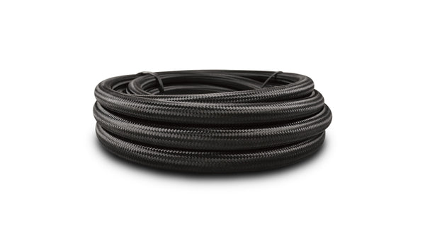 Vibrant Performance - 18984 - 5ft Roll of Black Nylon Braided Flex Hose with PTFE Liner - AN Size: -4