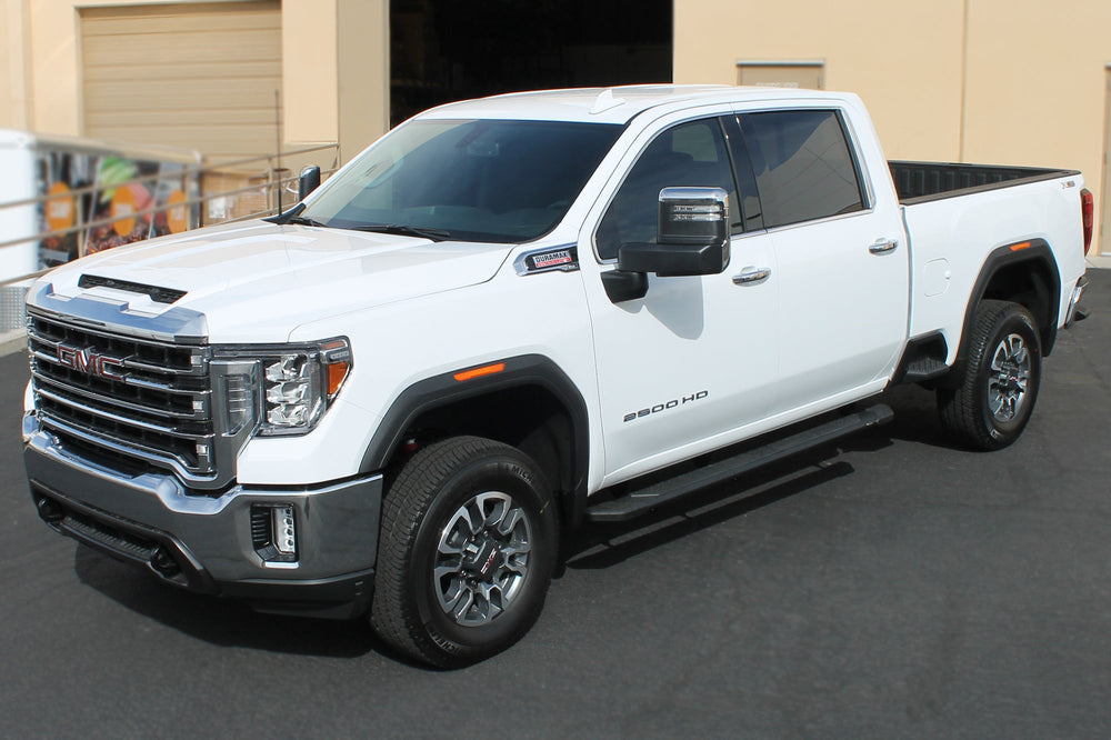 Raptor 2019+ Silverado/Sierra 1500 Double Cab 5 Inch Black Textured Aluminum Tread Steps