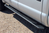 Raptor 1999-2016 F250/F350 Super Duty Crew 5 In Tread Step Slide Track Running Boards Black Textured Aluminum