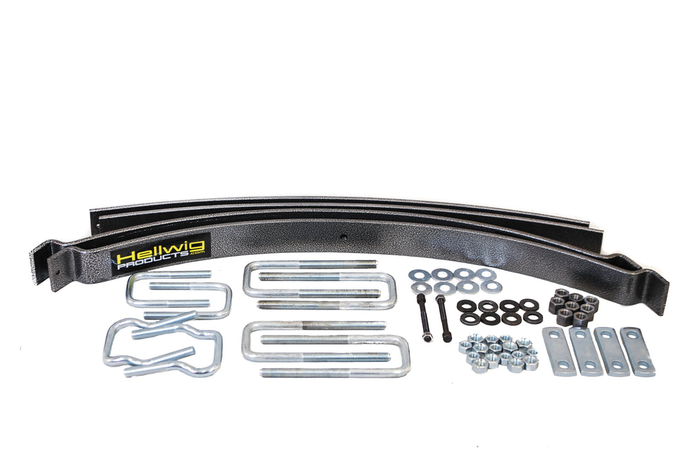 Hellwig Silent Support System Special Design Helper Spring Kit — Silver Hammertone (1910)