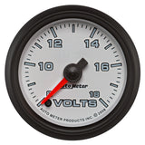 2-1/16" VOLTMETER, 8-18V, WHITE, PRO-CYCLE — 8" (19592)