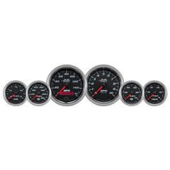 AutoMeter 6 Piece Bagger Kit, 160 MPH/0-10,000RPM/100 PSI/140-280 F/8-18V/280E-0F,BLACK