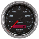 3-3/8" SPEEDOMETER, 0-160 MPH, BLACK, PRO-CYCLE